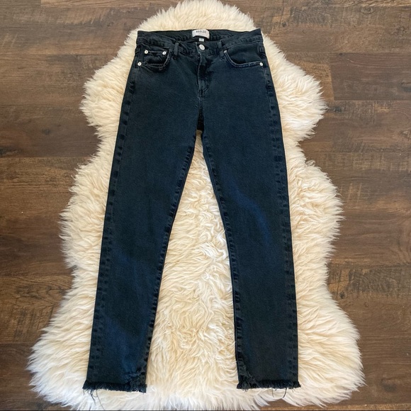 Agolde Mid Rise Toni in Feral (washed black) Sz 26 - Picture 5 of 9